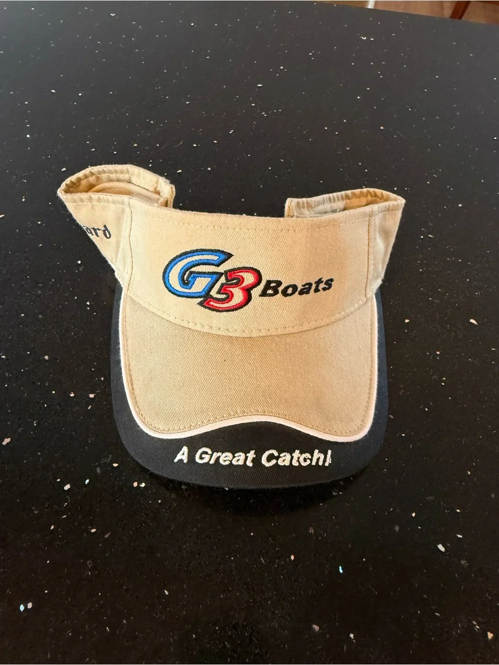 G3 Boats Tan Visor Cap - 'A Great Catch!'
